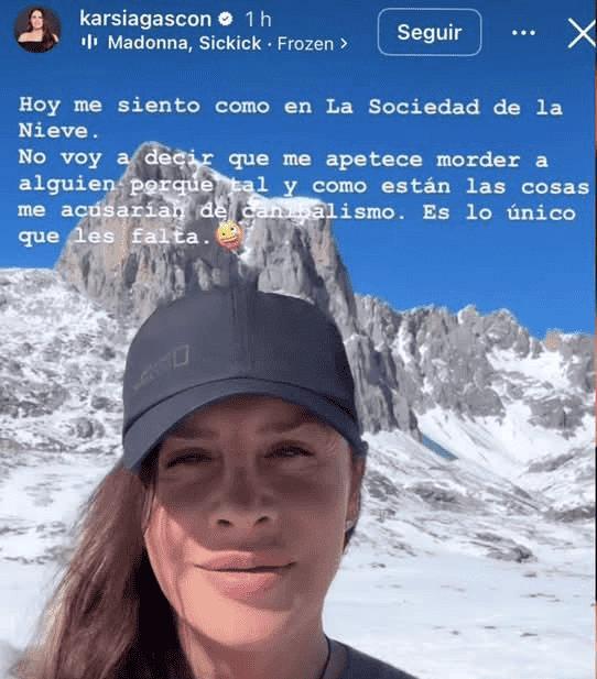 Esta es la historia dada de baja en las redes sociales de Karla Sofía Gascón. ESPECIAL