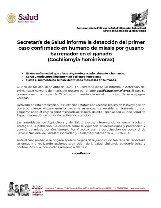 Secretaría de Salud de México. 