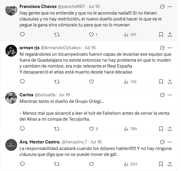  Captura de los comentarios hechos en el post del periodista. X / @DavidFaitelson_