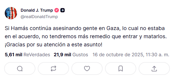 Truth Social/@realDonaldTrump 