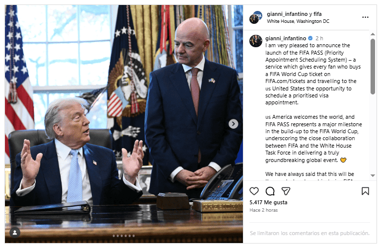  Instagram/gianni_infantino