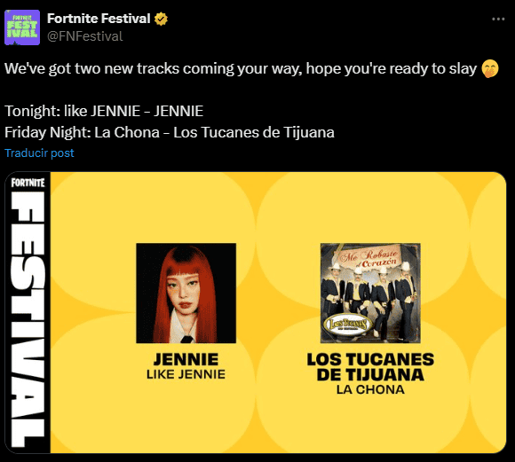  ESPECIAL / X / @FNFestival