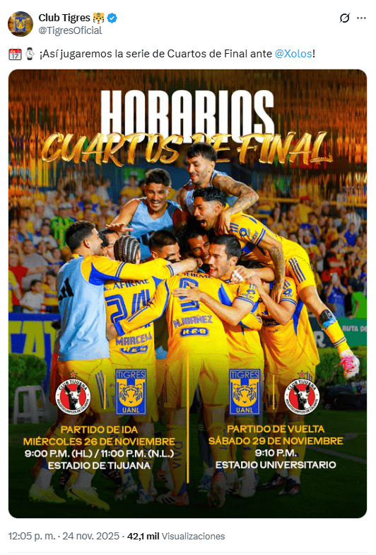 X / @TigresOficial 