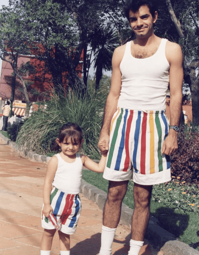  Gabriela Michel y Eugenio Derbez  comenzaron una relación por la  la cuál nació Aislinn. INSTAGRAM / @aislinnderbez