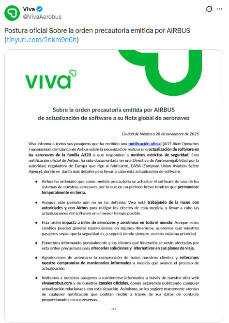 X / @VivaAerobus&nbsp;