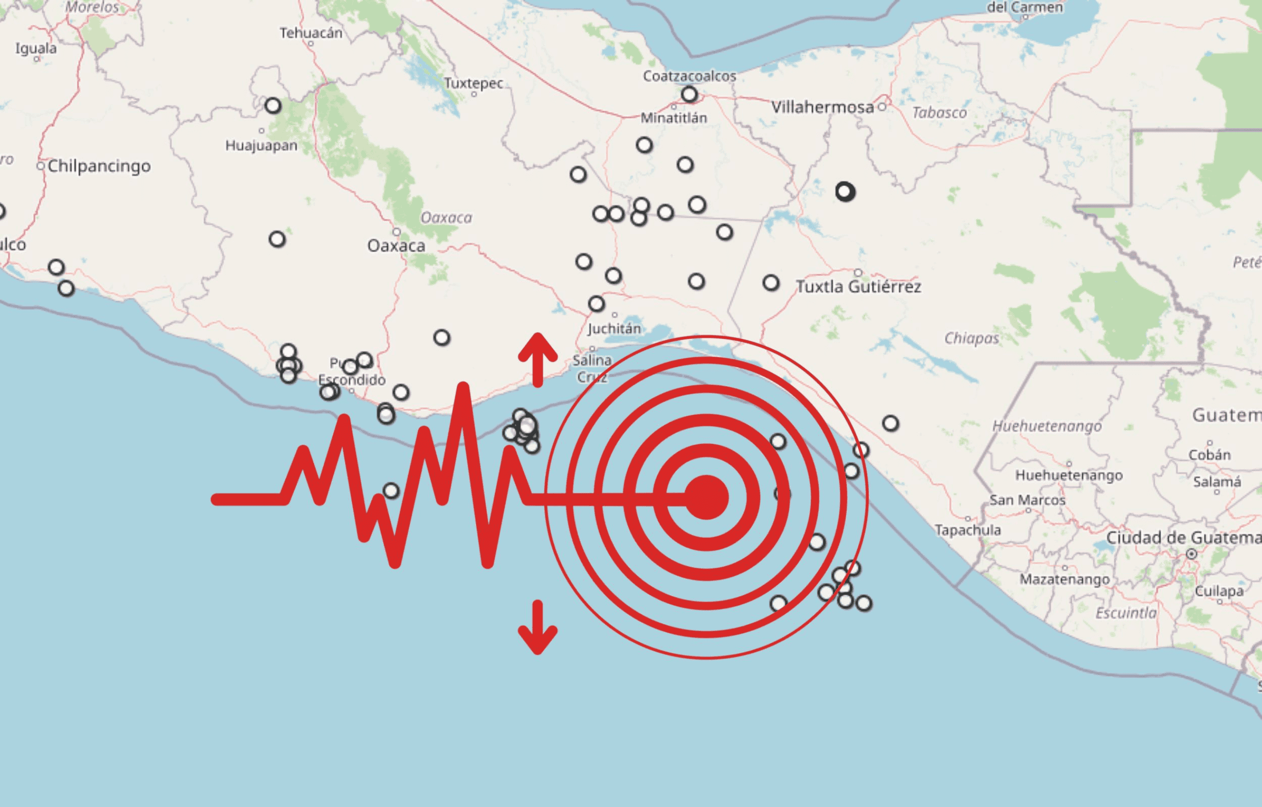  Sismo en Chiapas. ESPECIAL / SSN