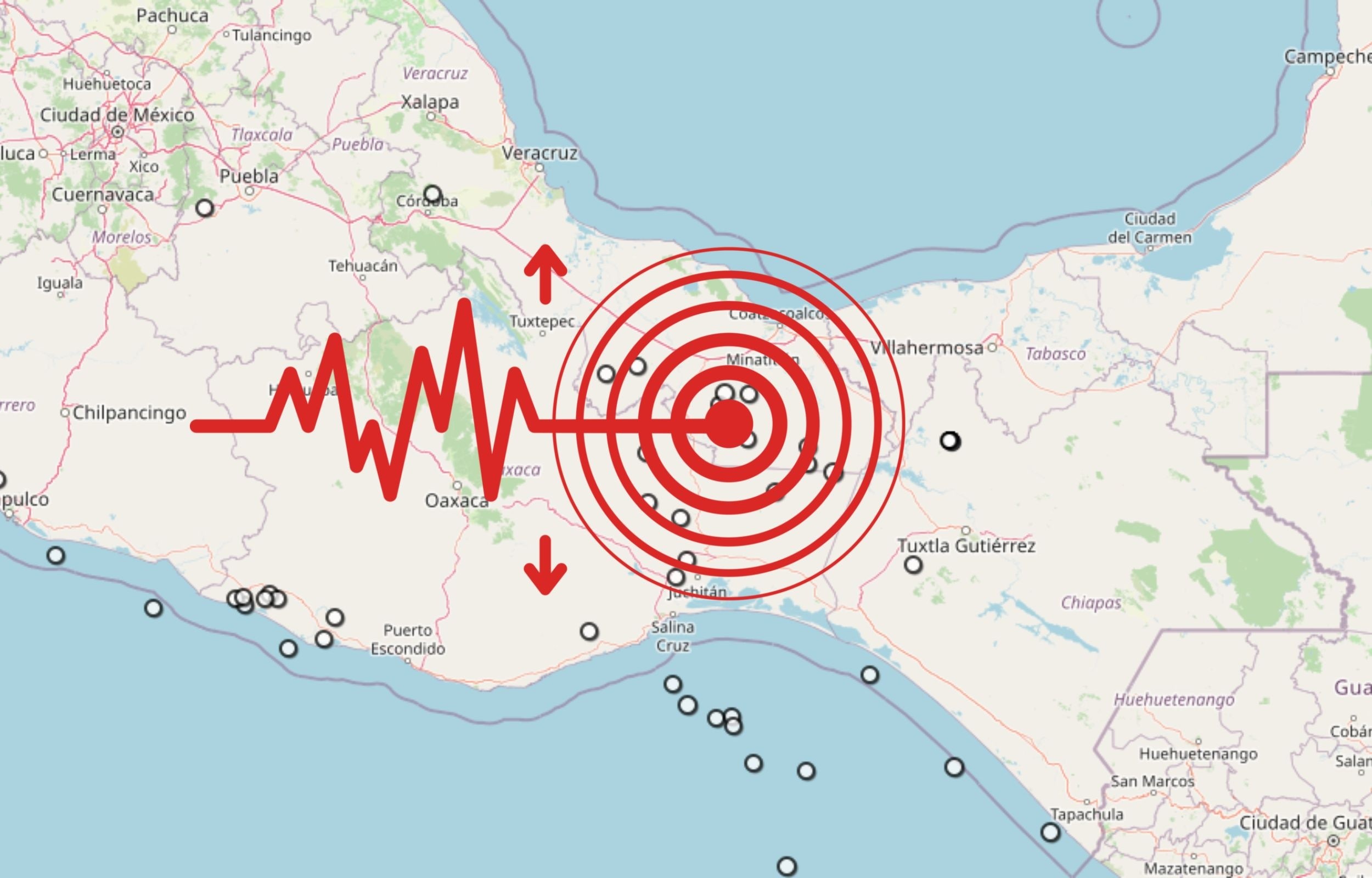  Sismo en Veracruz. ESPECIAL / SSN