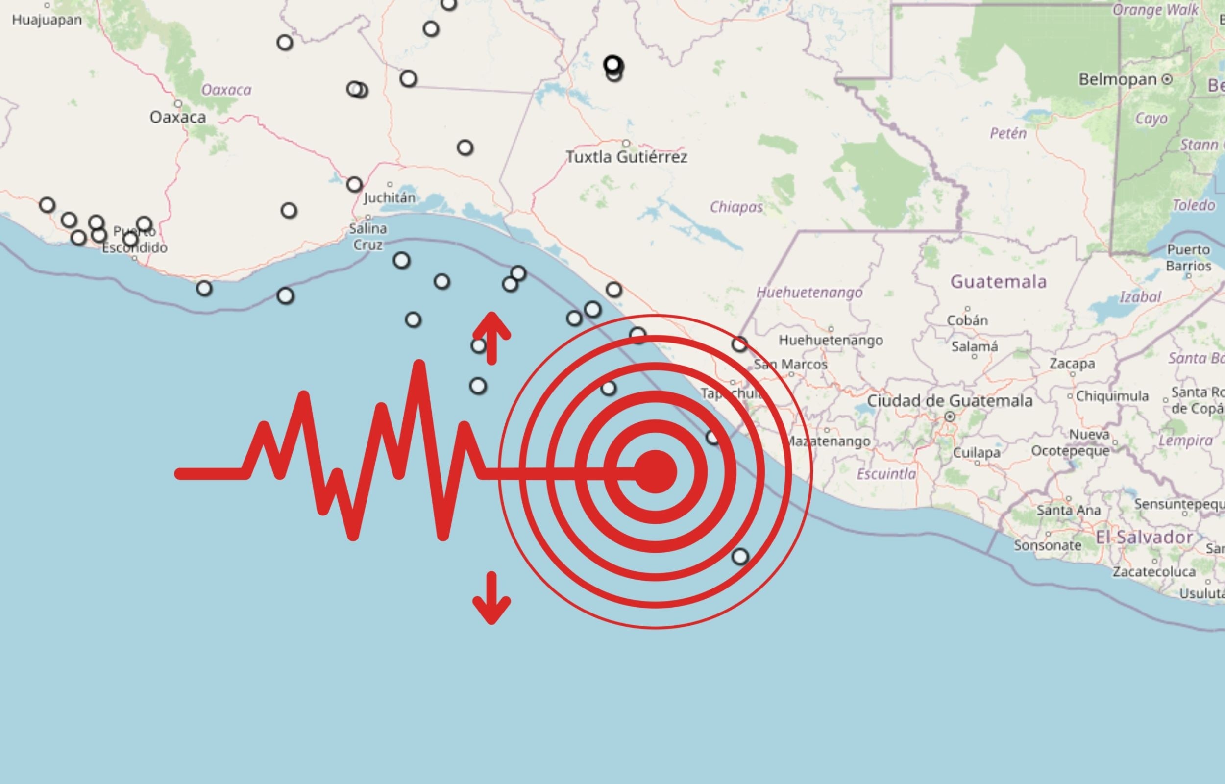 &nbsp;Sismo en Chiapas. ESPECIAL / SSN